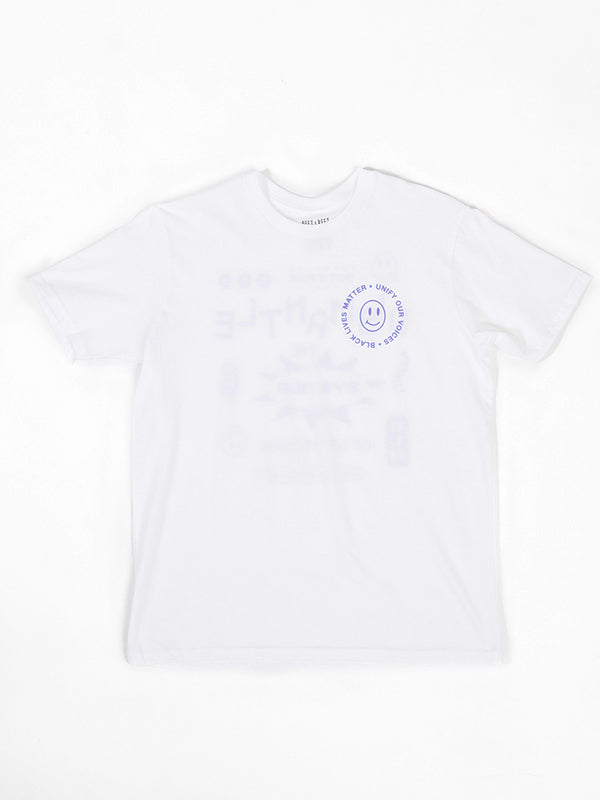 BLM - Dismantle Unisex Tee In White