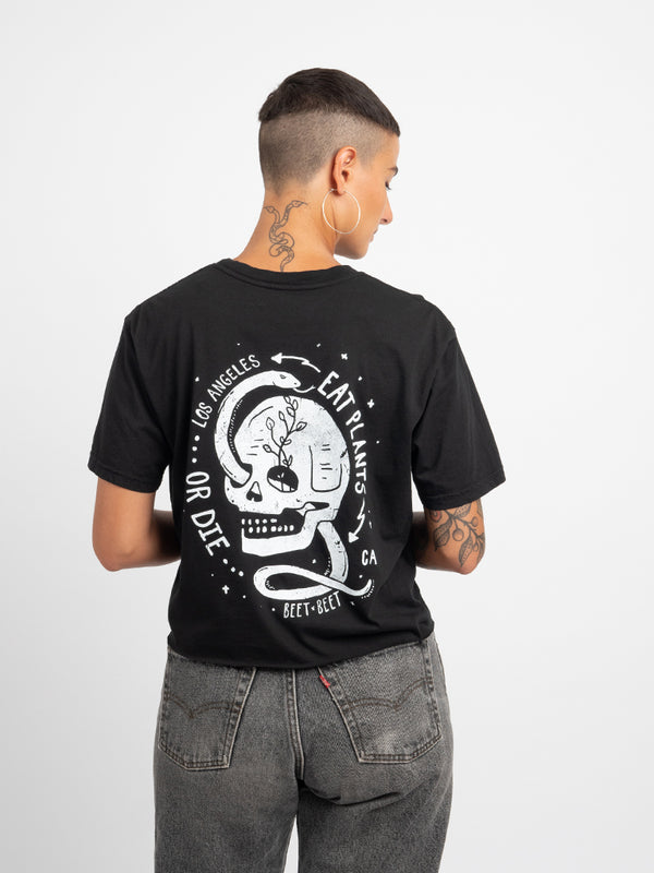 Eat Plants or Die Crop Tee