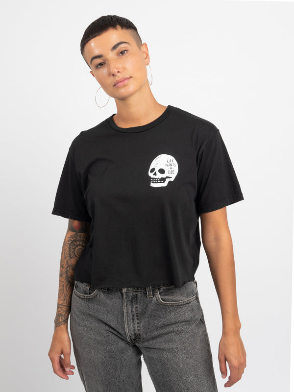 Eat Plants or Die Crop Tee