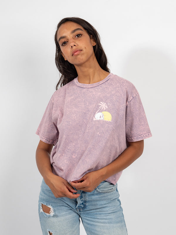 Wish You Were Vegan Crop Tee