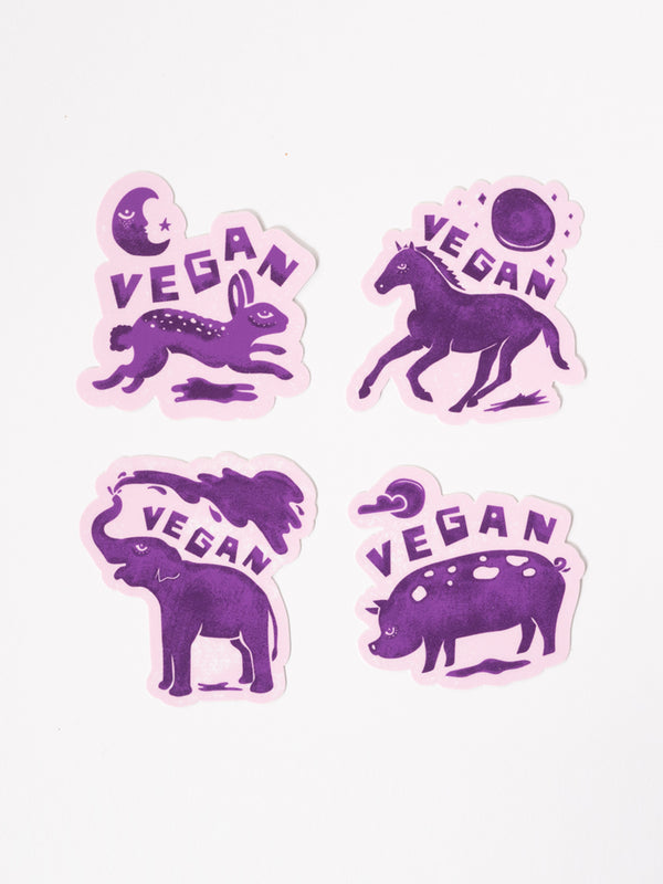 Herbivore Animals Sticker Pack